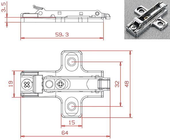 BASE SALICE INNESTO RAPIDO BAR3R09                