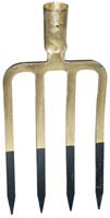 FORCHE INDIAN ORO QUATTRO DENTI A VANGARE         