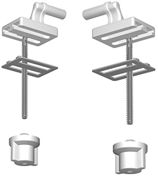 CERNIERE NYLON PER SEDILE WC SANIPLAST            