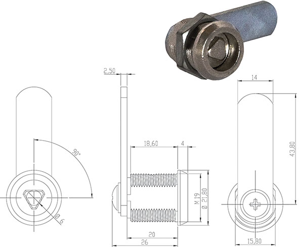 SERRATURE PER MOBILI OMR 160010                   