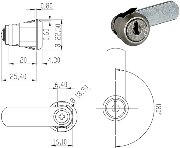 SERRATURE PER MOBILI OMR 160410                   