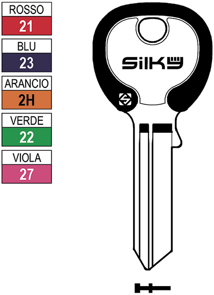CHIAVI NAZIONALI SILKY FM090DZ                    